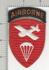 Rare WW 2 US Army Airborne Command Ribbed Weave Gemsco Patch & Tab Inv# K4375 picture
