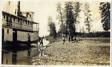 1910s Photo~African American Workers~Paddle Wheel Steamer on Mississippi River ? picture