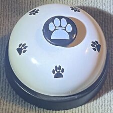 Dog Paw Customer Service Counter Bell Black & White 3” picture