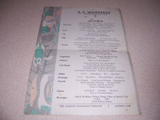 1937 SS MONTEREY LUNCHEON MENU - OCEANIC STEAMSHIP COMPANY, MATSON LINE picture
