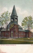 Postcard Baptist Church Athens PA  picture