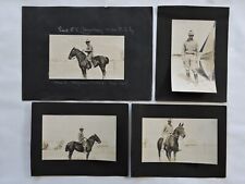 Lot of 4 Antique Photos 1908 Fort Benjamin Harrison 13th Cavalry Identified Lt. picture
