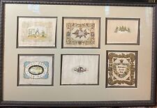 Victorian German Framed Valentine Greeting Cards Embossed, Lace picture
