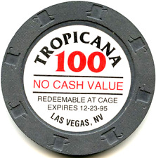 Tropicana Resort/Casino, Las Vegas - $100 NCV Chip - 1995 - serial numbered picture