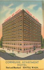 Cornelius Apt Hotel roadside Seattle Washington linen Teich Postcard 21-1915 picture