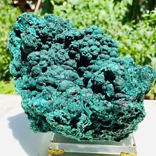 9.92lb Top Natural Green Malachite Stalactitic Quartz Crystal Gemstone Specimen picture