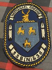 U.S. Navy Submarine Patch USS Nathanael Greene SSB(N)-636 Missile Boat USN picture