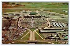 c1960s Aerial View Of Entrance To Atlanta Airport Atlanta Georgia GA Postcard picture