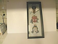 DAEJIN KOREAN TRADITIONAL MASK WOODEN WALL PLAQUE SHADOW BOX 3 MASKS picture