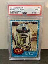 1977 Topps Star Wars R2-D2 The Little Droid Artoo-Detoo #3 PSA 4 14ww picture