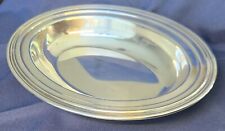 Vintage CONCORD INTL Minimalist Classic Oval Silverplate Serving Dish 6412 picture