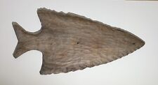 Antique Vintage CARVED WOOD ARROWHEAD TRADE SIGN TRADING POST 29” FOLK ART picture
