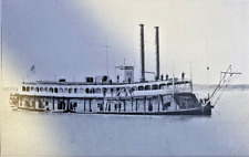 1912 Vintage Illustration Mosquito Fleet Gunboat No. 54 The Nymph & Queen City picture