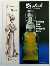 1985 GROLSCH HOLLAND BEER Nothing Less Than Holland's Best Magazine Ad picture