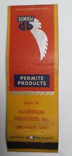 Matchbook Cover - Cleveland Ohio - Permite Products by Aluminum Industries picture