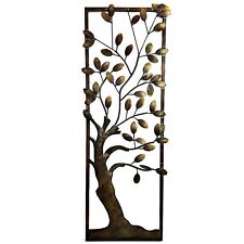 Vintage Metal Tree of Life Wall Sculpture. picture