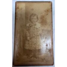 Antique Photo Cabinet Card 1885 Petersburg Virginia, Young Girl  picture