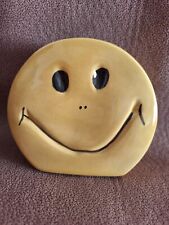 Yellow Smiley Face Handmade Pencil Holder One Of A Kind Very Unique picture