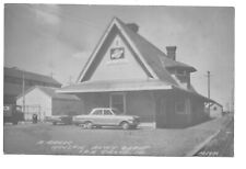 RPPC Chicago Northwest Railway Depot, Ida Grove, Iowa - Real Photo Postcard 404 picture