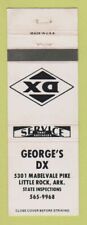 Matchbook Cover - George's DX oil gas Little Rock AR WEAR picture