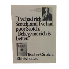 TEACHER'S SCOTCH 1981 ADVERTISING picture