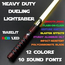 Lightsaber FX Battle Ready Dueling Saber Red Black Handle Impact Lights & Sounds picture