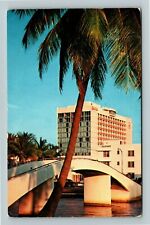Miami FL-Florida, Miami Beach Seville Hotel Tropical Palms c1963Postcard picture