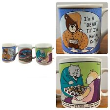 Cute Vintage Kitschy Cartoon Coffee Mugs Far Side New Orleans Funny 1990s picture