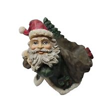VINTAGE CHRISTMAS FIGURINE OLD ST. NICK SANTA RESIN COLLECTIBLE picture