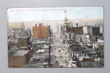 Vtg 1910 Postcard Rochester NY - MAIN STREET FROM CHAMBER OF COMMERCE BUILDING picture