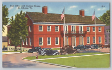 Postcard Post Office and Custom House, St. Albans, Vermont picture