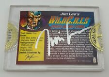Wildcats #7 Gold Wizard Promo Card Signed by Jim Lee with Seal of Authenticity picture