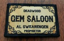 Deadwood Gem Saloon Sign Morale Patch Tactical Army USA picture