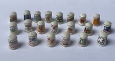 Vintage 1980-82 FP Fine Porcelain Thimbles 1” (Lot of 21) Collectibles picture