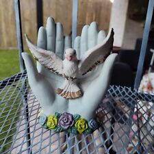 Vintage Late 90s  Beautiful Holy Spirit Sculpture Heavy Original 9x4in MSRP $198 picture