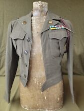 Post WWII Ike Jacket with Croix De Guerre Chord & Accoutrements SEE DESC picture