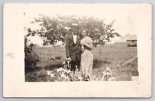 Wood Lake Nebraska RPPC Man And Women To Davidson Family Long Pine Postcard A33 picture