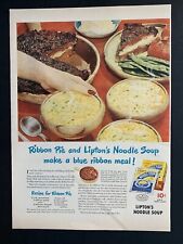 Print Ad 1946 Lipton's Noodle Soup 14