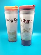Starbucks Global Icon Collectors Series 12oz Tumblers Set of 2 China & Hong Kong picture