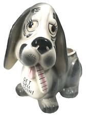 Get Well Soon Planter Basset Hound Dog with Thermometer Nancy Pew Japan 6.75
