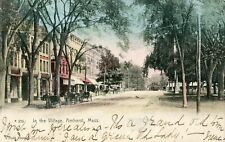 Amherst MA In The Village Main Street View 1907 Scott Photo Handcolored? AWESOME picture