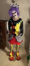 Halloween Lifesize Standing Creepy Clown Lady Professional Haunted House Prop picture