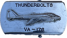 US NAVY VA-176 THUNDERBOLTS BELT BUCKLE picture