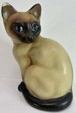 Vintage 1950s Napcoware Siamese Cat/Kitten Statue Figurine Sitting Japan #662 picture
