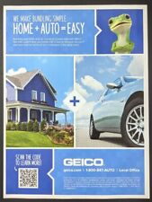 GEICO Gecko Insurance Home Auto Print Ad Poster Art PROMO Original Advert picture