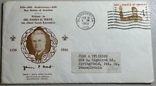 1960 James E West tribute 4 cent stamp. Troop 1 White River Council cachet picture