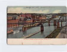 Postcard Entrance to Oswego by River and Canal Oswego New York USA picture