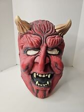 Vintage Halloween Devil Latex Mask Rubber Elastic Strap  picture