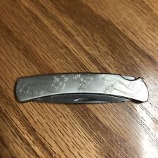 Buck 501 Lock Blade Knife, Engraved, Whitetail , Etched - Beautiful2007 picture