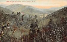 Asheville NC Biltmore House Estate Blue Ridge Mountains View Vtg Postcard W3 picture